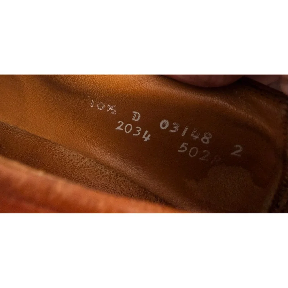 Allen Edmonds Byron Brown Cap Toe Oxford Dress Shoes Men's 10.5 D USA
